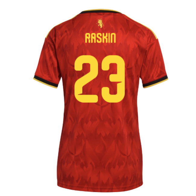 2026-2027 Belgium Home Shirt (Womens) (Raskin 23)-SoccerKits Hub | Buy Soccer Jerseys Online